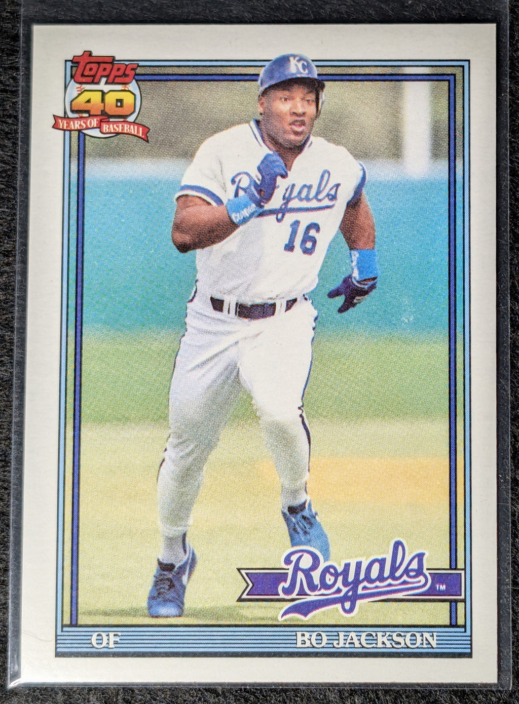 1991 Topps Bo Jackson #600 Kansas City Royals