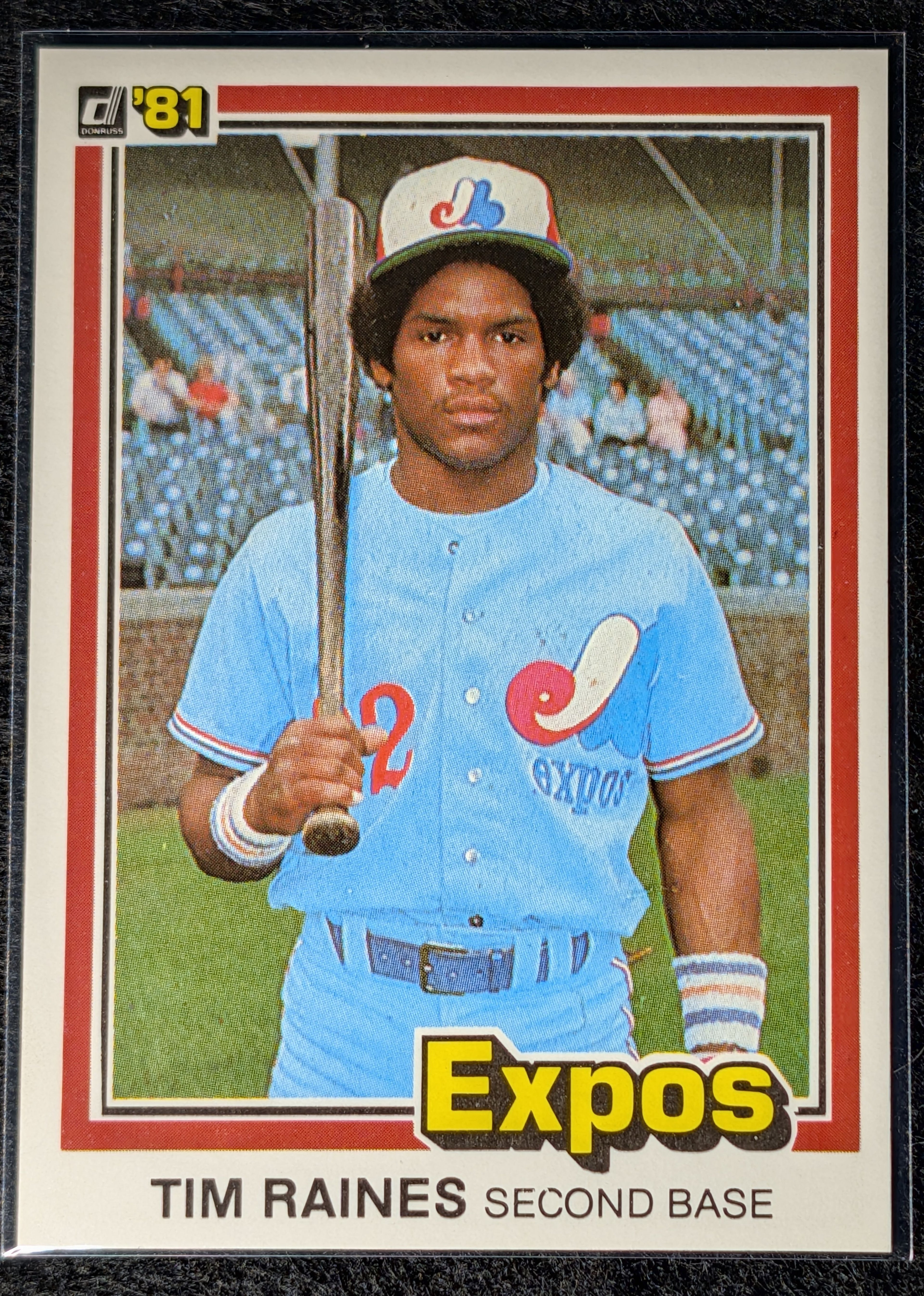 1981 Donruss Tim Raines #538 RC Montreal Expos