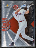 1998 Pinnacle Juan Gonzalez #9 Dufex Hit it Here Texas Rangers