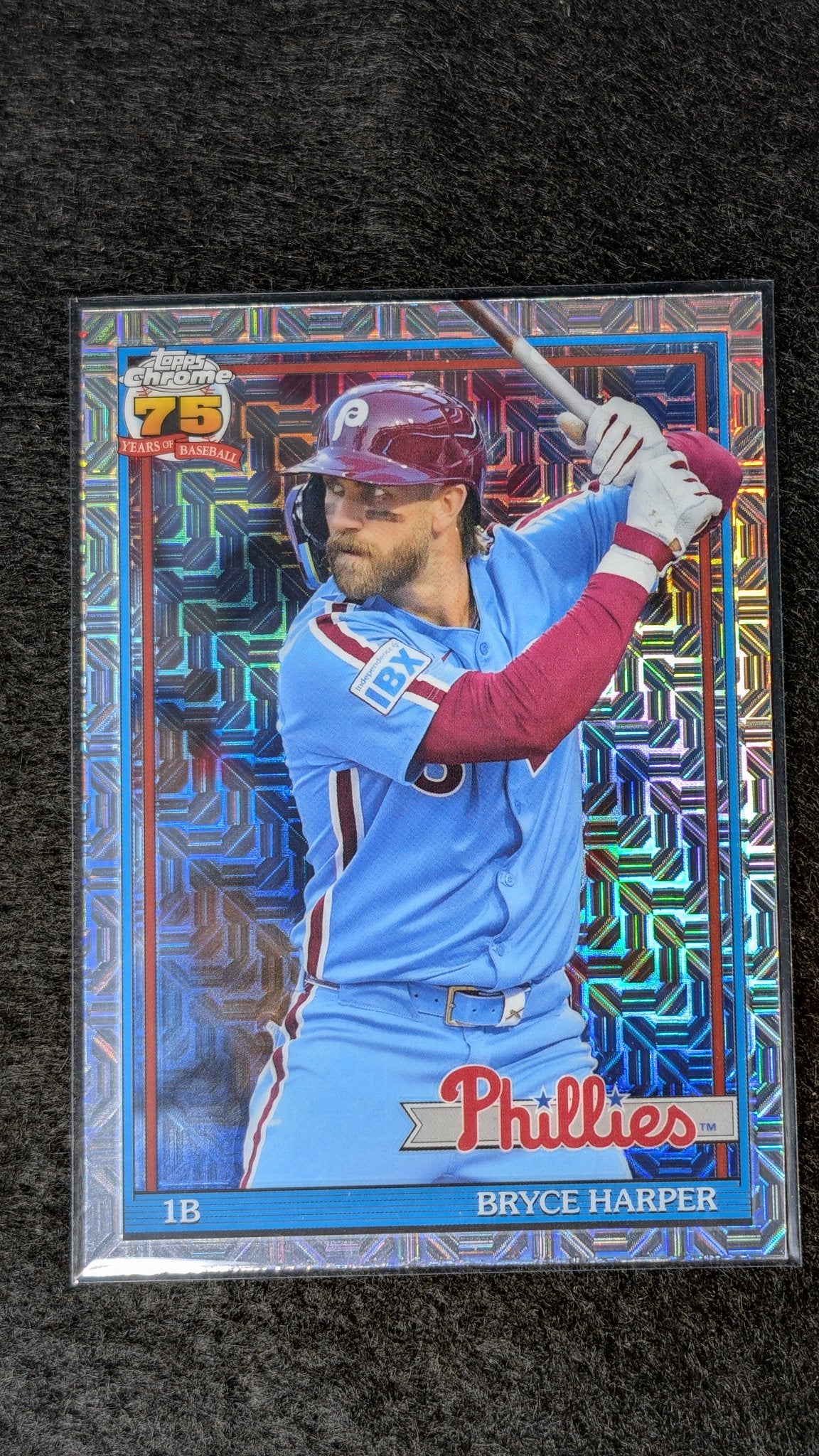 Bryce Harper 2026 Topps #91C-57 1991 Topps Baseball 35th Anniversary Chrome (Series One) Philadelphia Phillies - front image