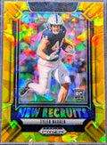 2025 Panini Prizm Draft Picks Tyler Warren #13 New Recruits Gold Ice Penn State Nittany Lions front