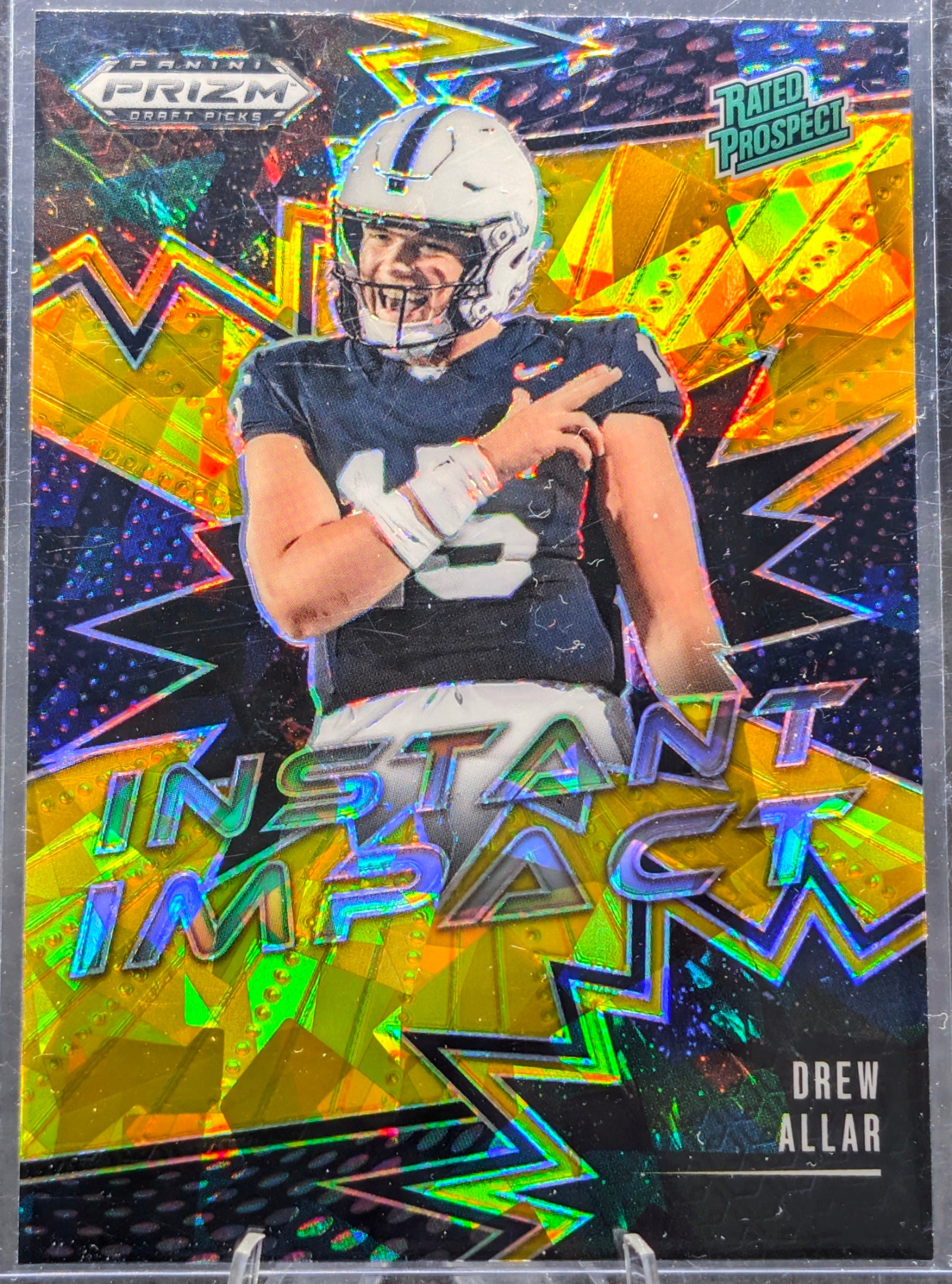 2025 Panini Prizm Draft Picks #II-DAR Drew Allar Instant Impact Gold Ice
