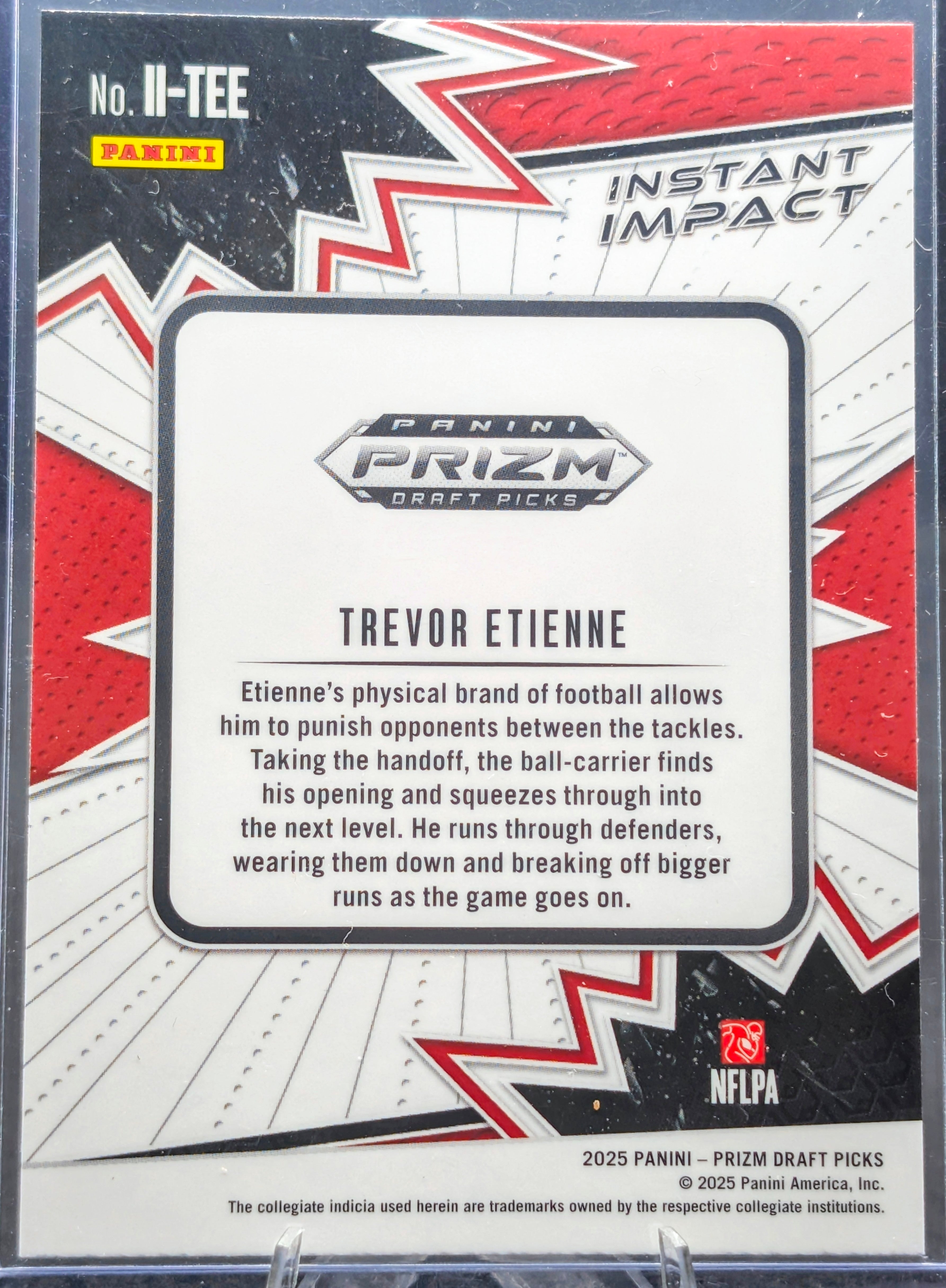 2025 Panini Prizm Draft Picks Trevor Etienne #II-TEE Instant Impact Georgia Bulldogs back