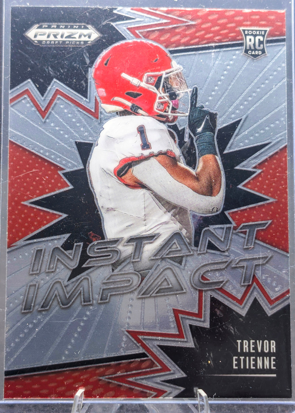 2025 Panini Prizm Draft Picks Trevor Etienne #II-TEE Instant Impact Georgia Bulldogs front