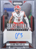 2025 Panini Prizm Draft Picks Clark Phillips III #SS-CPS Sensational Signatures AU Utah Utes front