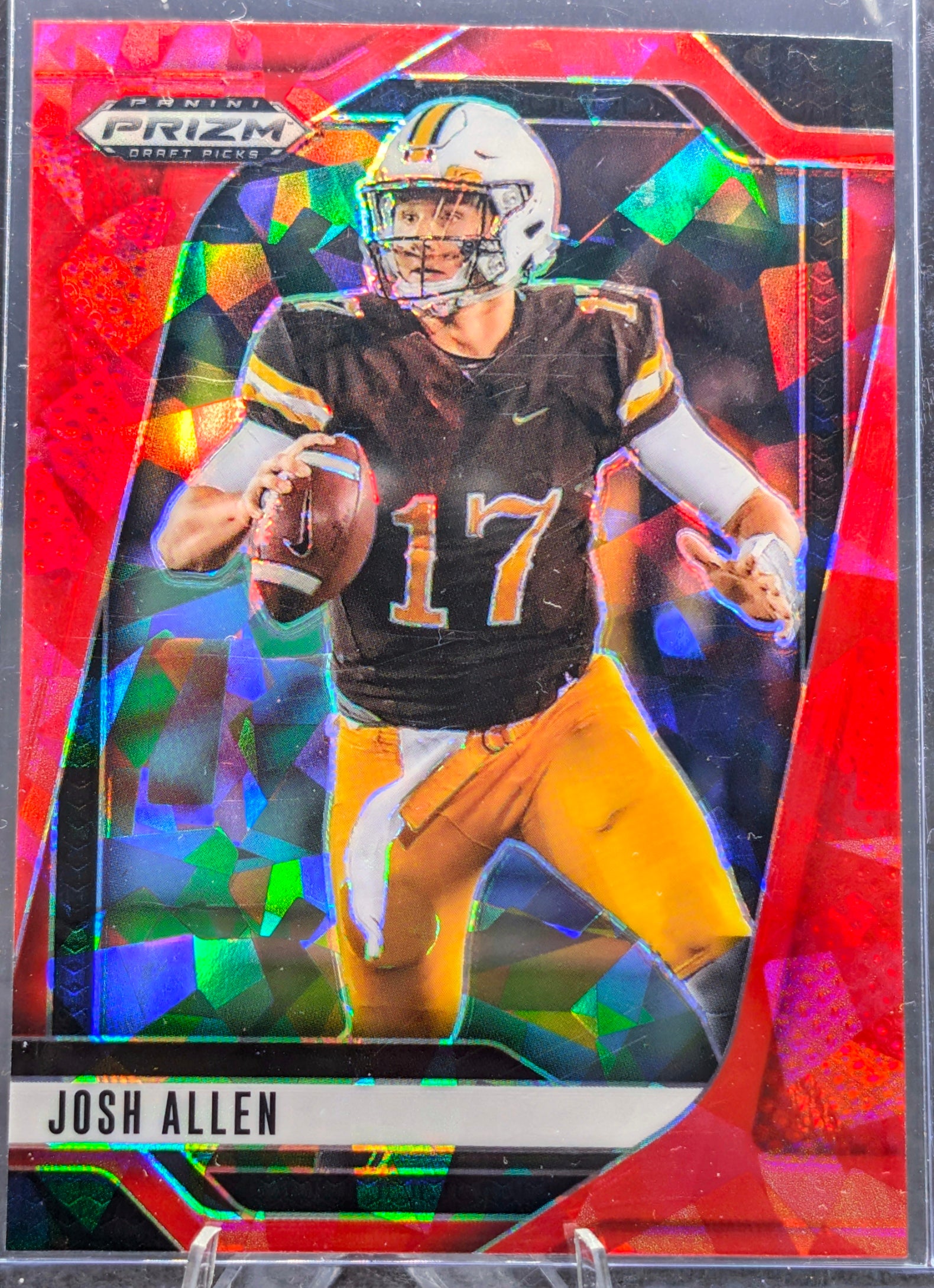 2025 Panini Prizm Draft Picks Josh Allen #200 Prizms Red Ice Wyoming Cowboys front