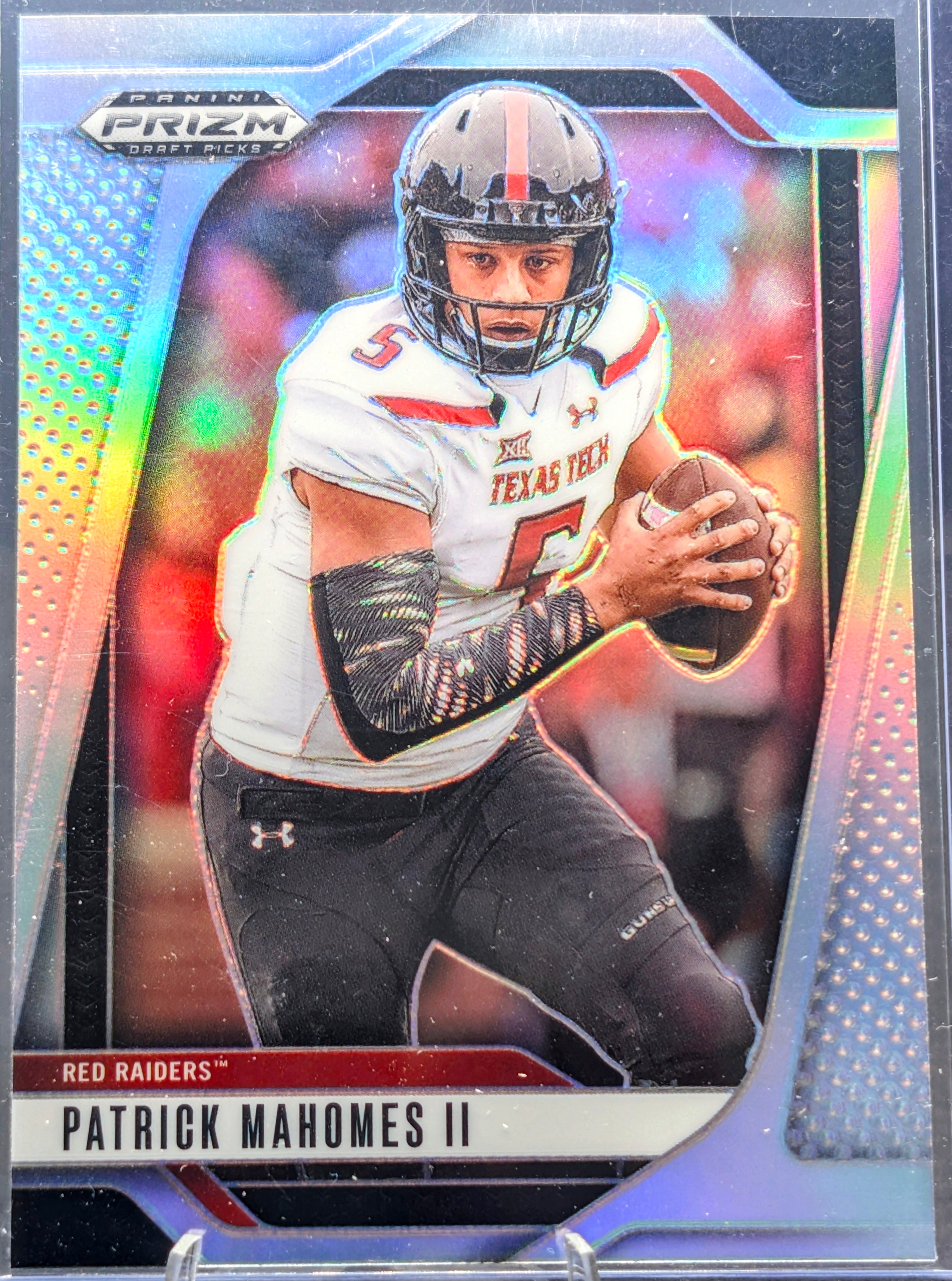 2025 Panini Prizm Draft Picks Patrick Mahomes II #198 Prizms Silver Texas Tech Red Raiders front