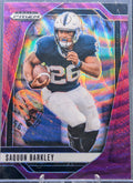 2025 Panini Prizm Draft Picks Saquon Barkley #190 Prizms Purple Wave Penn State Nittany Lions front