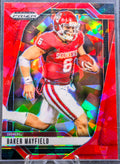2025 Panini Prizm Draft Picks Baker Mayfield #187 Prizms Red Ice Oklahoma Sooners front
