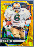 2025 Panini Prizm Draft Picks Jerome Bettis #185 Prizms Gold Ice Notre Dame Fighting Irish front