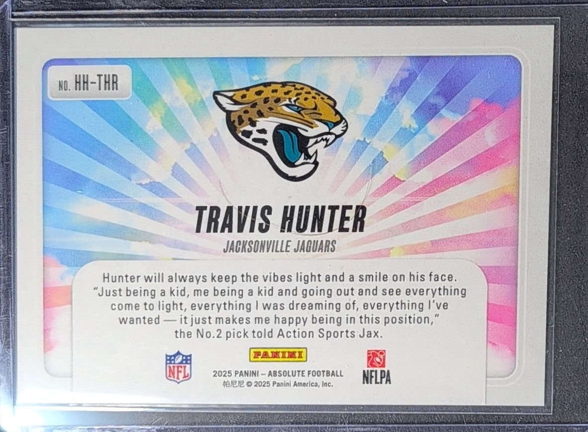 Joe Burrow 2025 Panini Absolute #HH-JBW Hog Heaven Cincinnati Bengals - back image