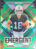 Jack Bech 2025 Panini Prizm #11 Emergent Green Las Vegas Raiders