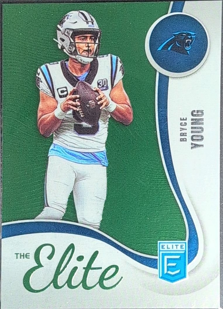 Bryce Young 2025 Donruss Elite #15 The Elite Green Carolina Panthers - front image