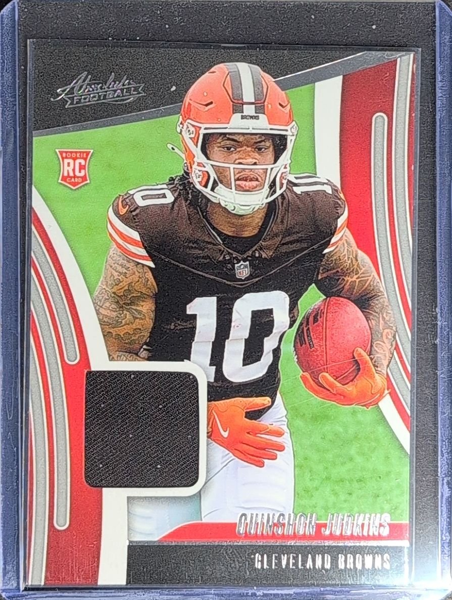 Quinshon Judkins 2025 Panini Absolute #ARM-QJS Absolute Rookie Materials Cleveland Browns - front image