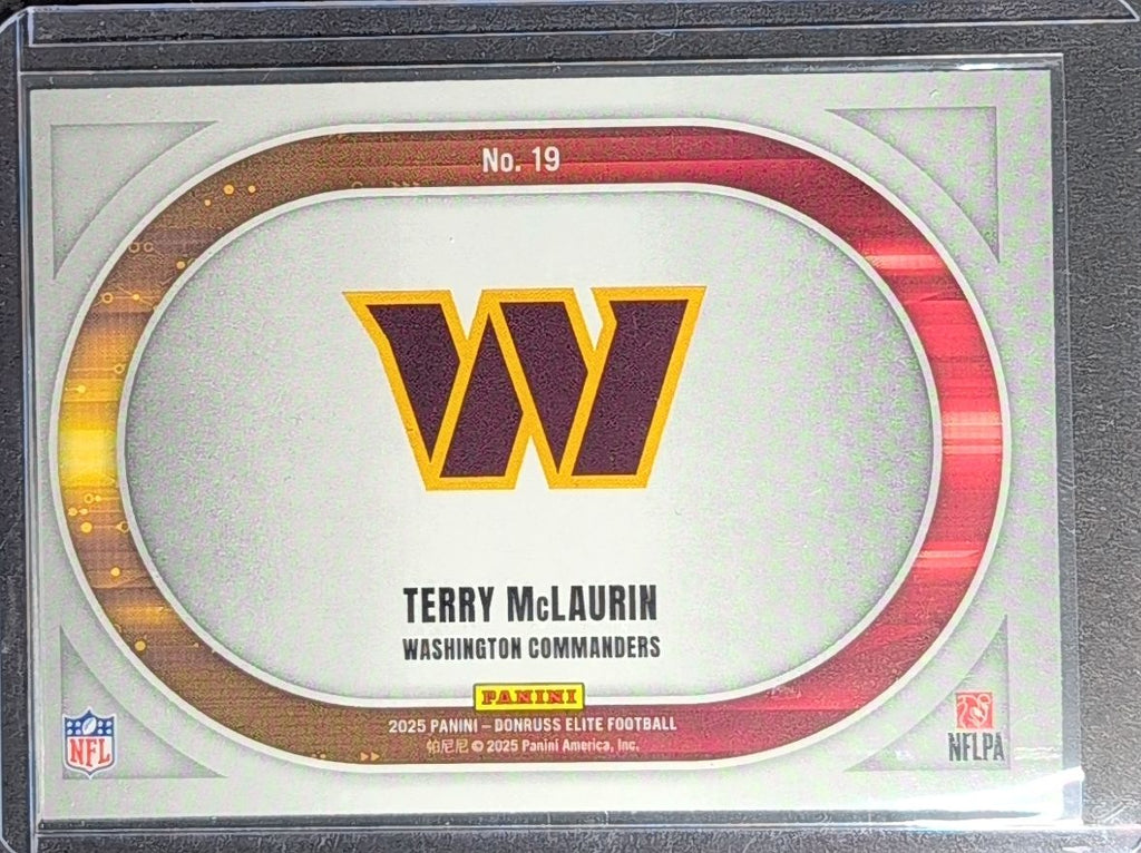 2025 Donruss Elite Terry McLaurin #19 Full Throttle Green Washington Commanders back