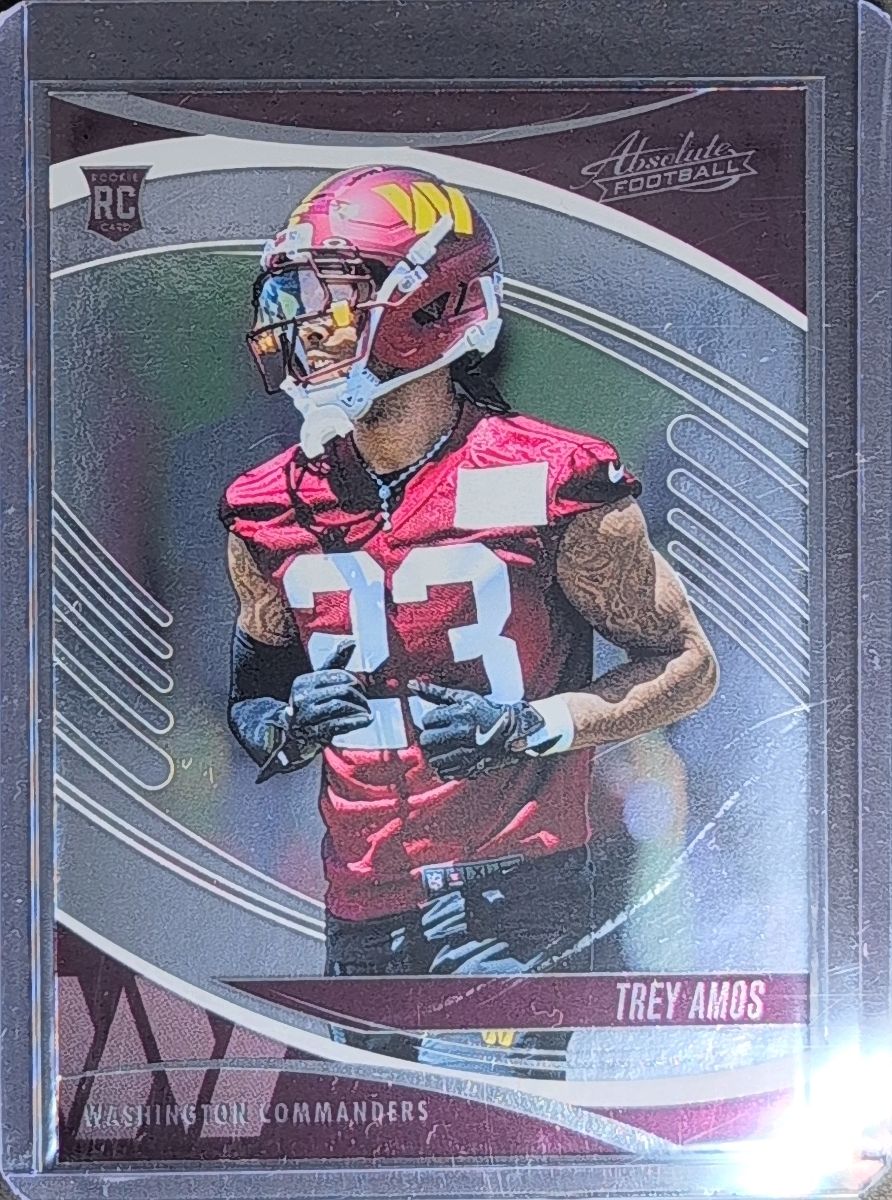 2025 Panini Absolute Trey Amos #190 Retail RC Washington Commanders front