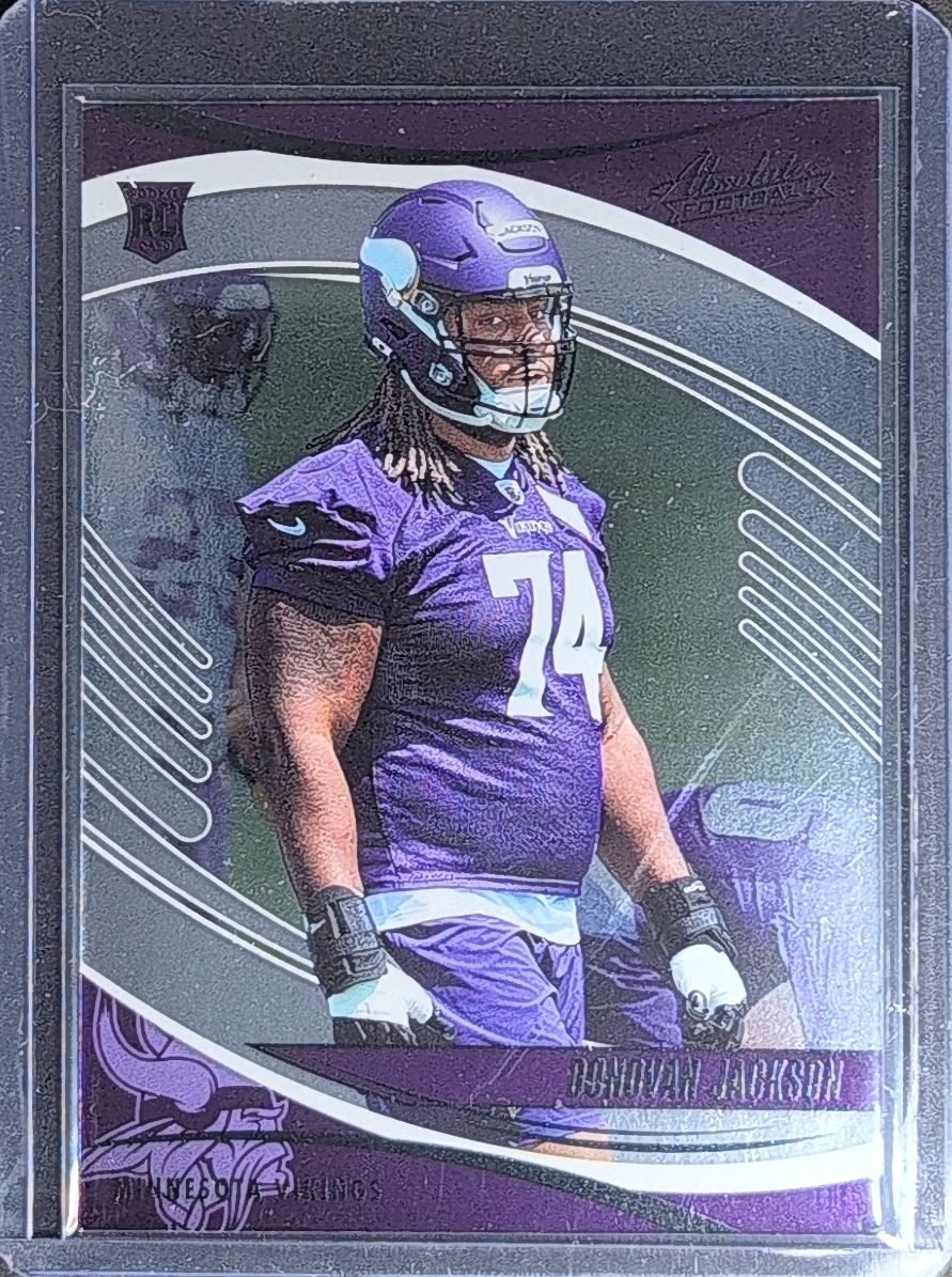 2025 Panini Absolute Donovan Jackson #120 Purple RC Minnesota Vikings front