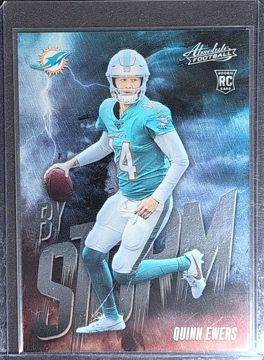 Quinn Ewers 2025 Panini Absolute #13 By Storm Miami Dolphins - front image