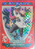 2025 Panini Rookies & Stars Saquon Barkley #7 Crusade Red Plaid Philadelphia Eagles front