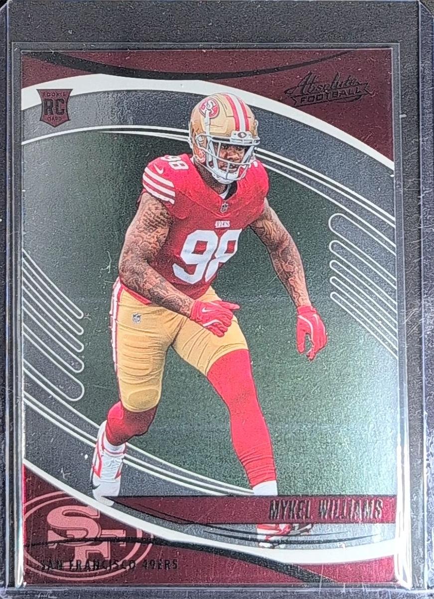 Mykel Williams 2025 Panini Absolute #161 Retail Rookie San Francisco 49ers