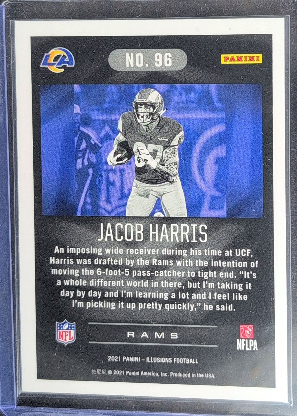 Jacob Harris 2021 Panini Illusions #96 Retail Rookie Los Angeles Rams