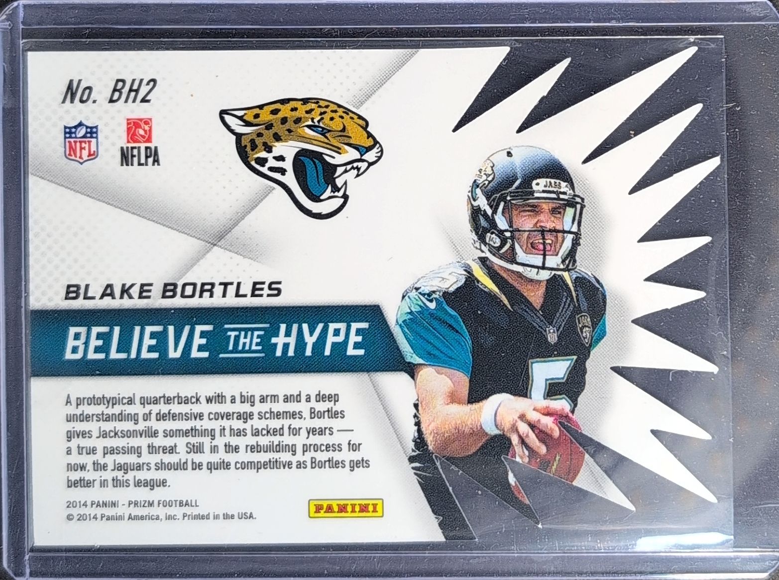2014 Panini Prizm Blake Bortles #BH2 Believe The Hype Jacksonville Jaguars back