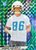 2025 Panini Mosaic Oronde Gadsden II #374 Mosaic Green RC Los Angeles Chargers front
