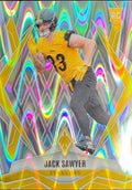 2025 Panini Phoenix Jack Sawyer #233 Silver Seismic Prizm RC Pittsburgh Steelers front
