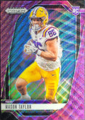 2025 Panini Prizm Draft Picks Mason Taylor #53 Prizms Purple Wave LSU Tigers front