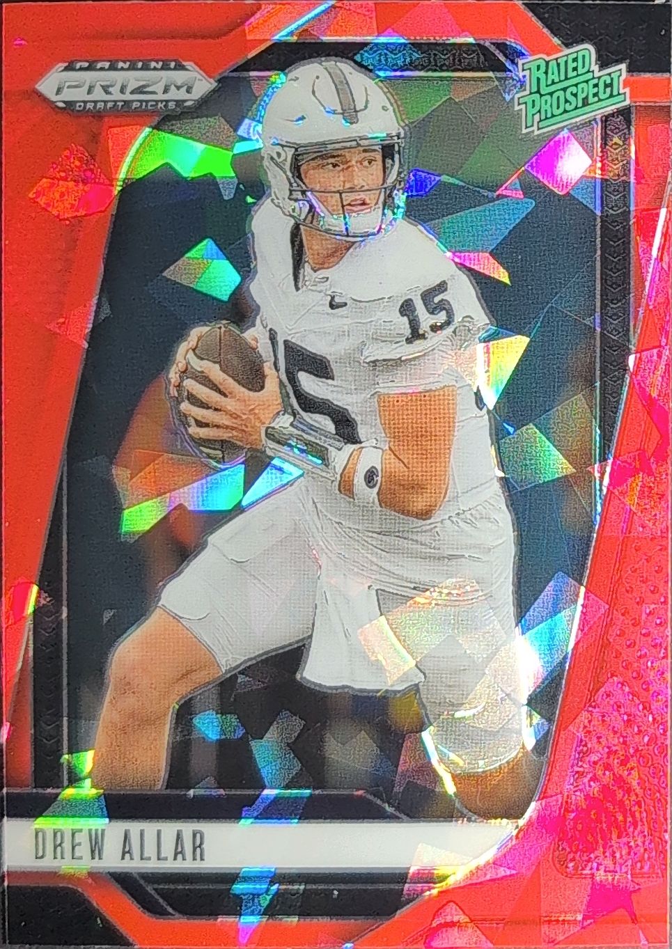 2025 Panini Prizm Draft Picks Drew Allar #103 Prizms Red Ice Penn State Nittany Lions front