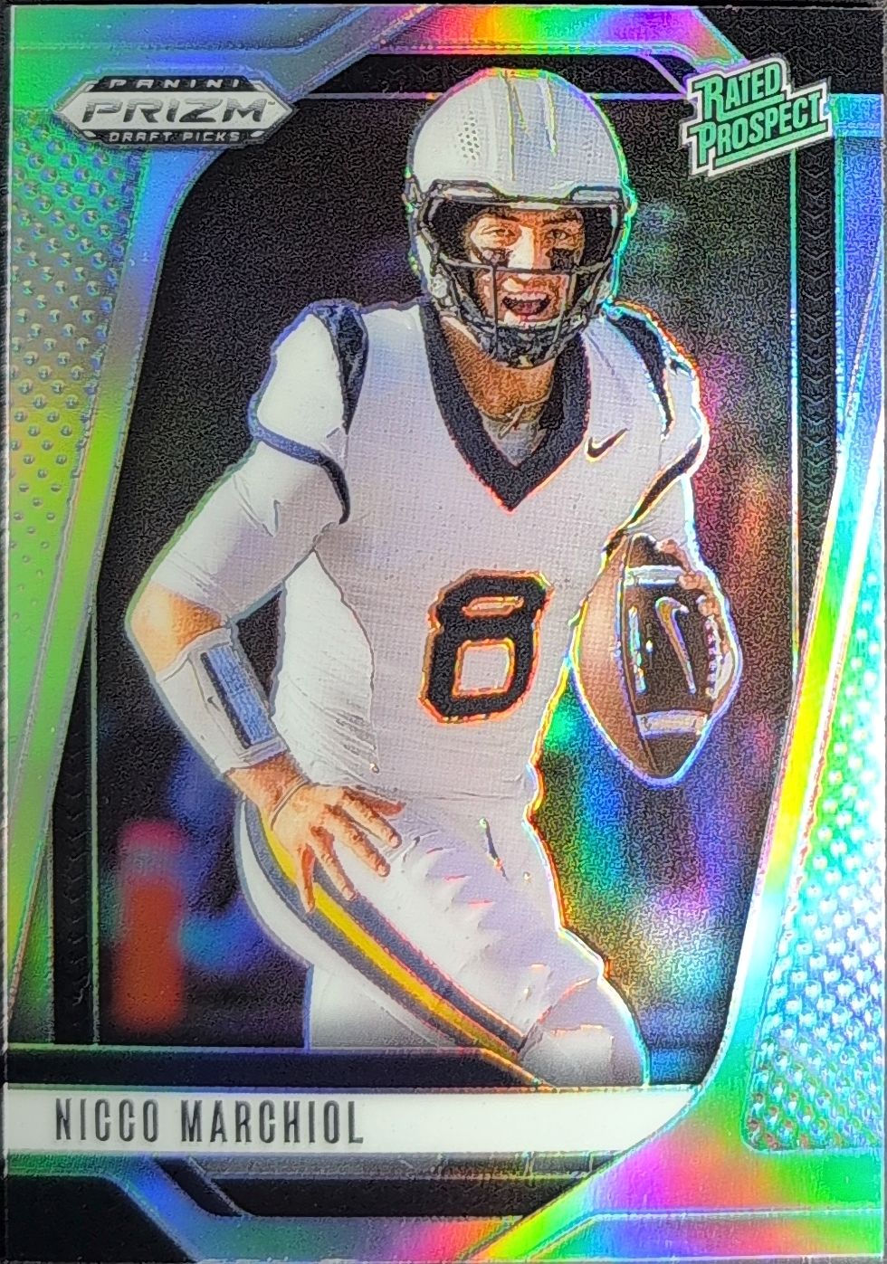 Nicco Marchiol 2025 Prizm Draft Picks #170 Silver West Virginia Mountaineers