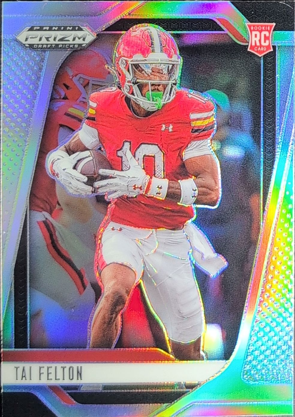 Tai Felton 2025 Panini Prizm Draft Picks #36 Prizms Silver Maryland Terrapins