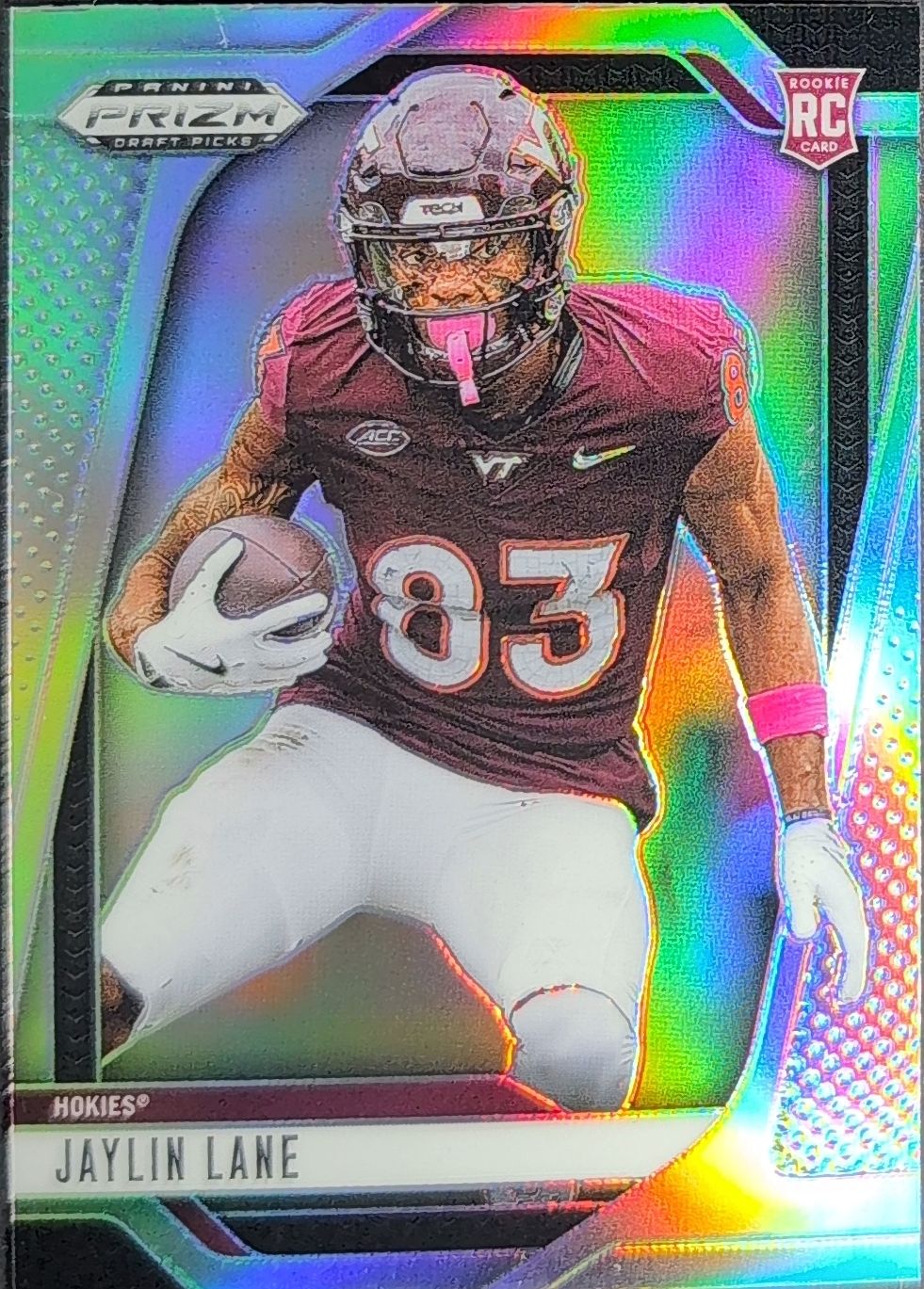 Jaylin Lane 2025 Prizm Draft Picks #147 Silver Virginia Tech Hokies