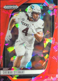 2025 Panini Prizm Draft Picks Shemar Stewart #132 Prizms Red Ice Texas A&M Aggies front