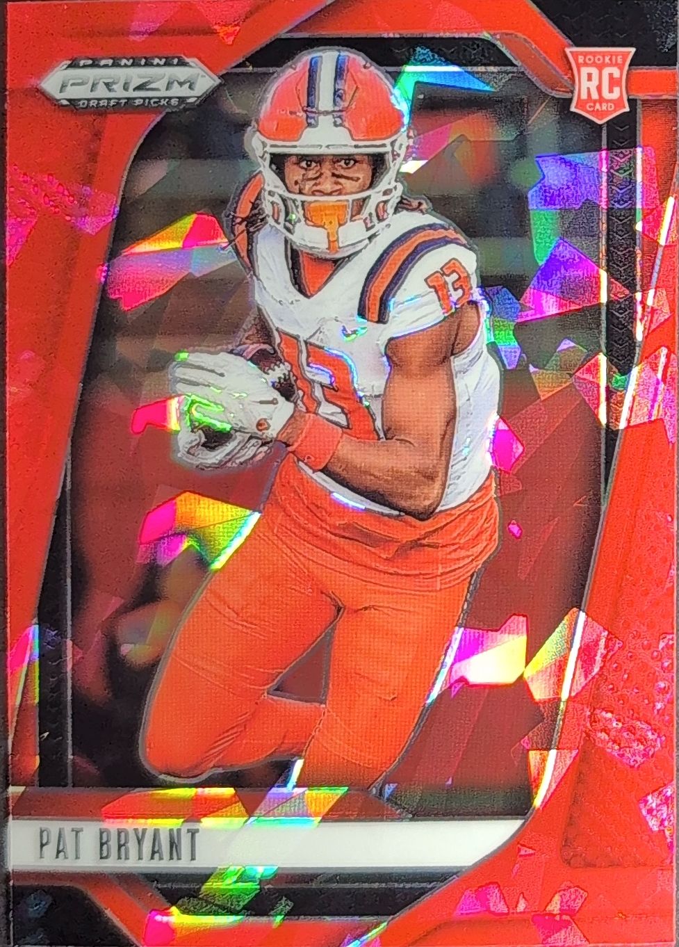 2025 Panini Prizm Draft Picks Pat Bryant #35 Prizms Red Ice Illinois Fighting Illini front