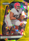 2025 Panini Prizm Draft Picks Tyler Booker #140 Prizms Gold Ice Alabama Crimson Tide front