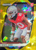 Denzel Burke 2025 Panini Prizm Draft Picks #79 Gold Ice Ohio State Buckeyes