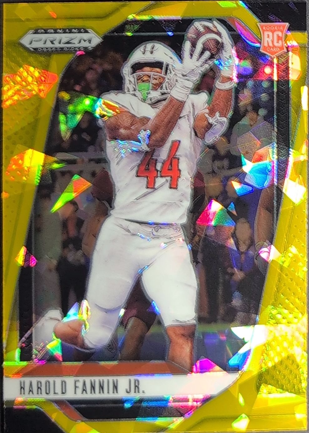 2025 Panini Prizm Draft Picks Harold Fannin Jr. #33 Prizms Gold Ice Bowling Green Falcons front