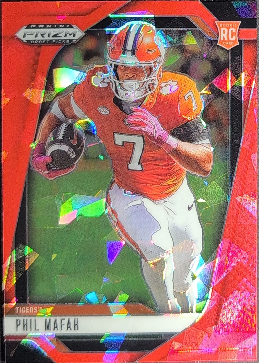 2025 Panini Prizm Draft Picks Phil Mafah #17 Prizms Red Ice Clemson Tigers front