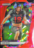 2025 Panini Prizm Draft Picks Jack Bech #118 Prizms Red Ice TCU Horned Frogs front