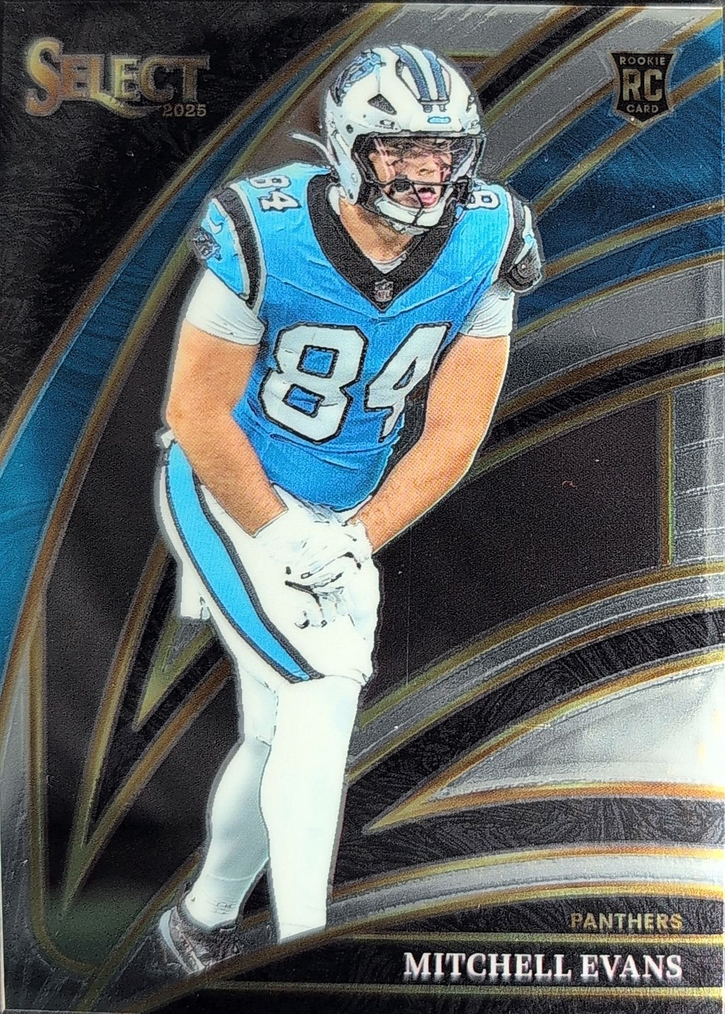 Mitchell Evans 2025 Panini Select #244 Carolina Panthers - front image
