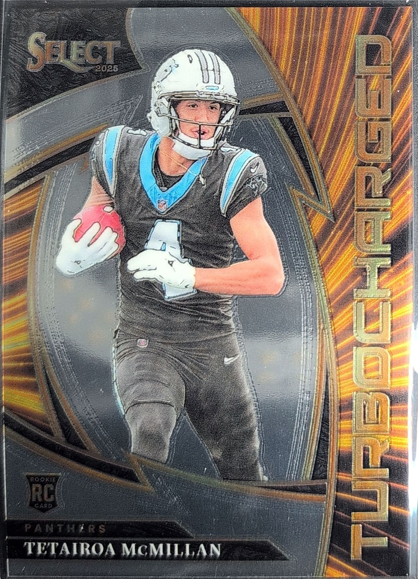 Tetairoa McMillan 2025 Panini Select #22 Turbocharged Carolina Panthers - front image
