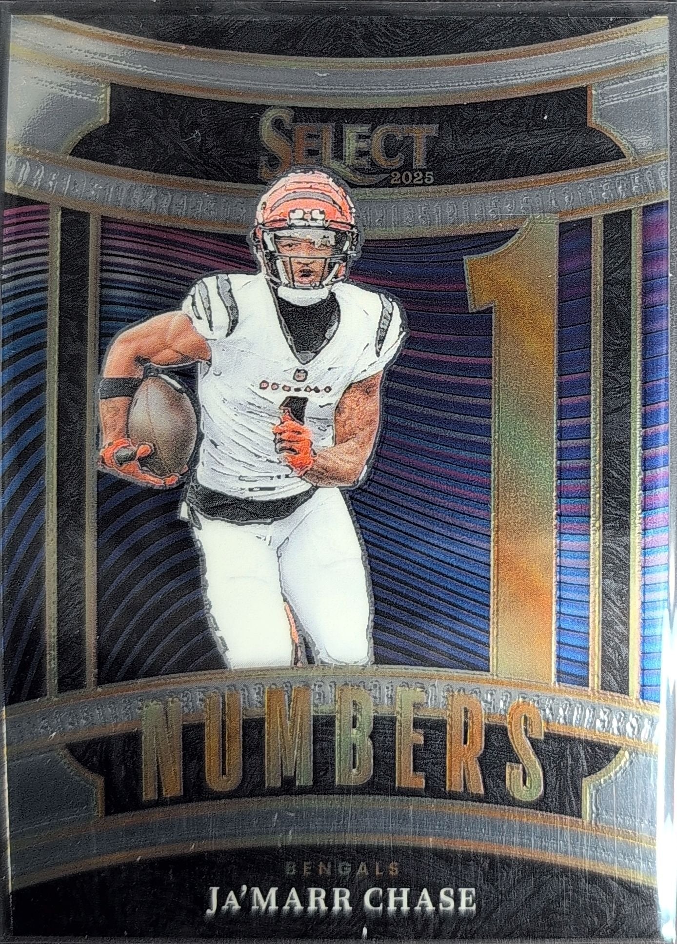 Ja'Marr Chase 2025 Panini Select #3 Select Numbers Cincinnati Bengals - front image