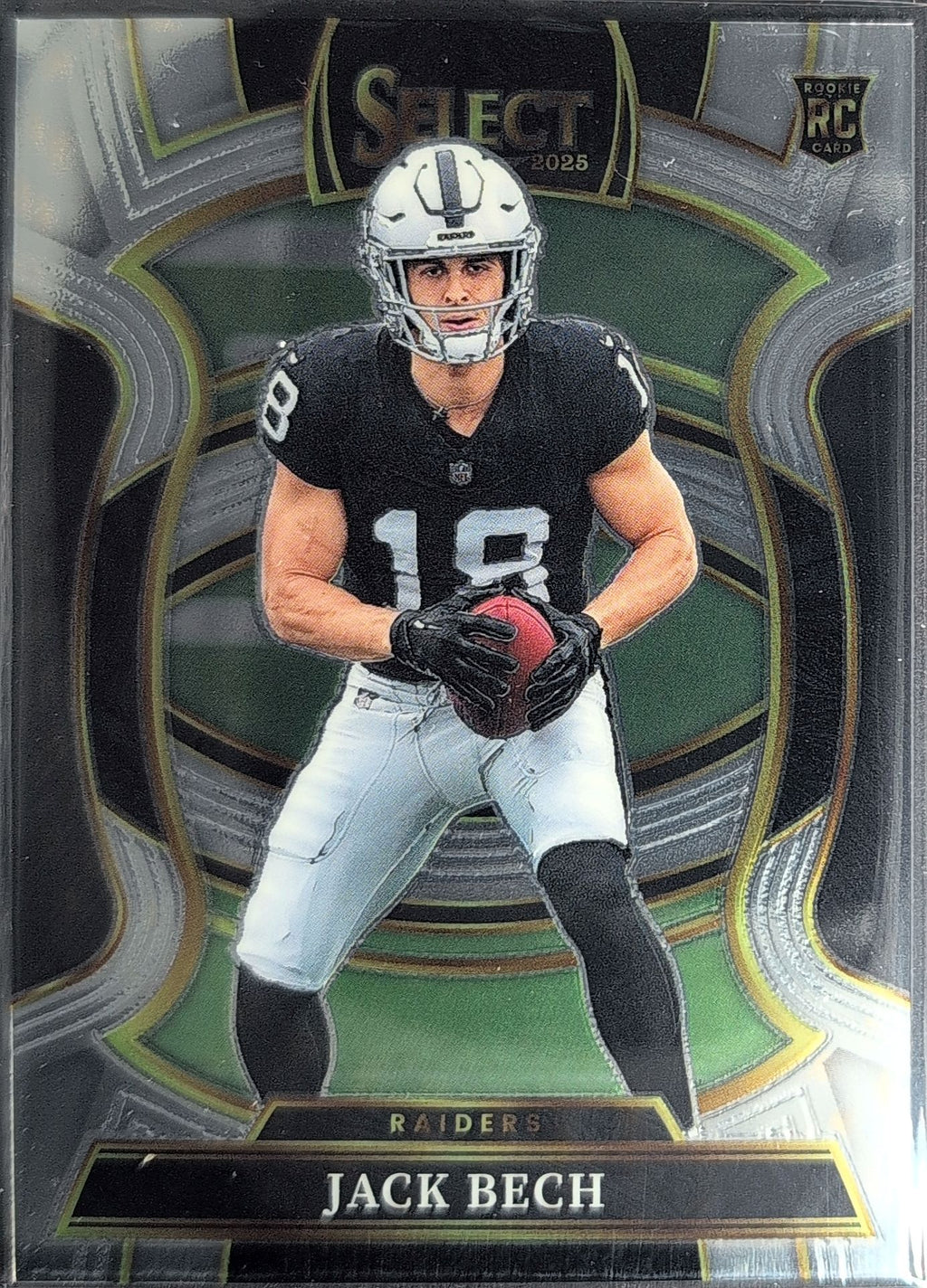 2025 Panini Select Jack Bech #6 RC Las Vegas Raiders front