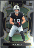 2025 Panini Select Jack Bech #6 RC Las Vegas Raiders front