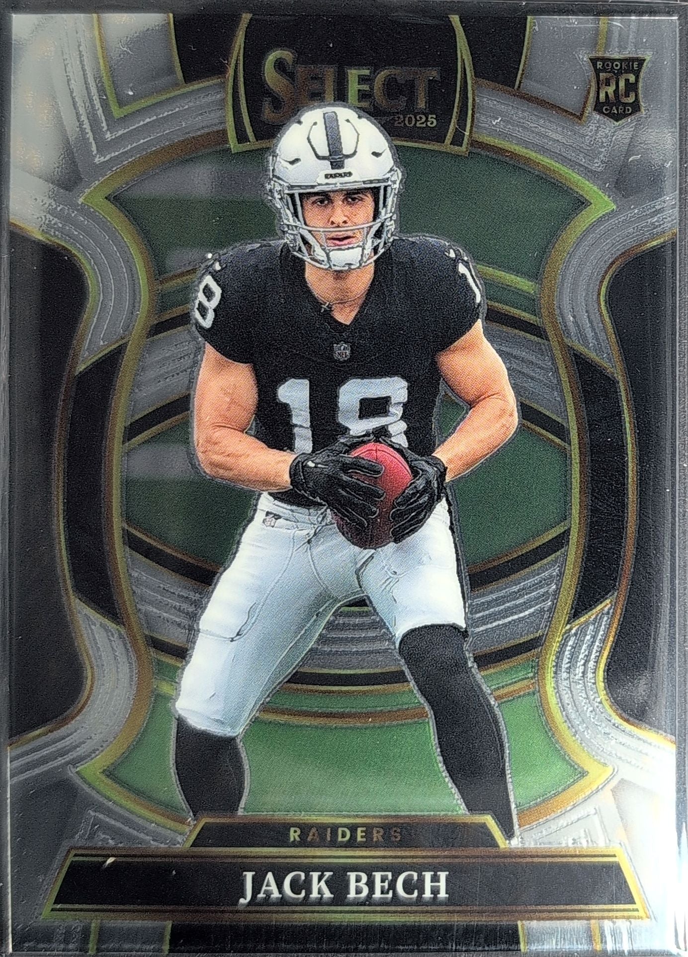 2025 Panini Select Jack Bech #6 RC Las Vegas Raiders front