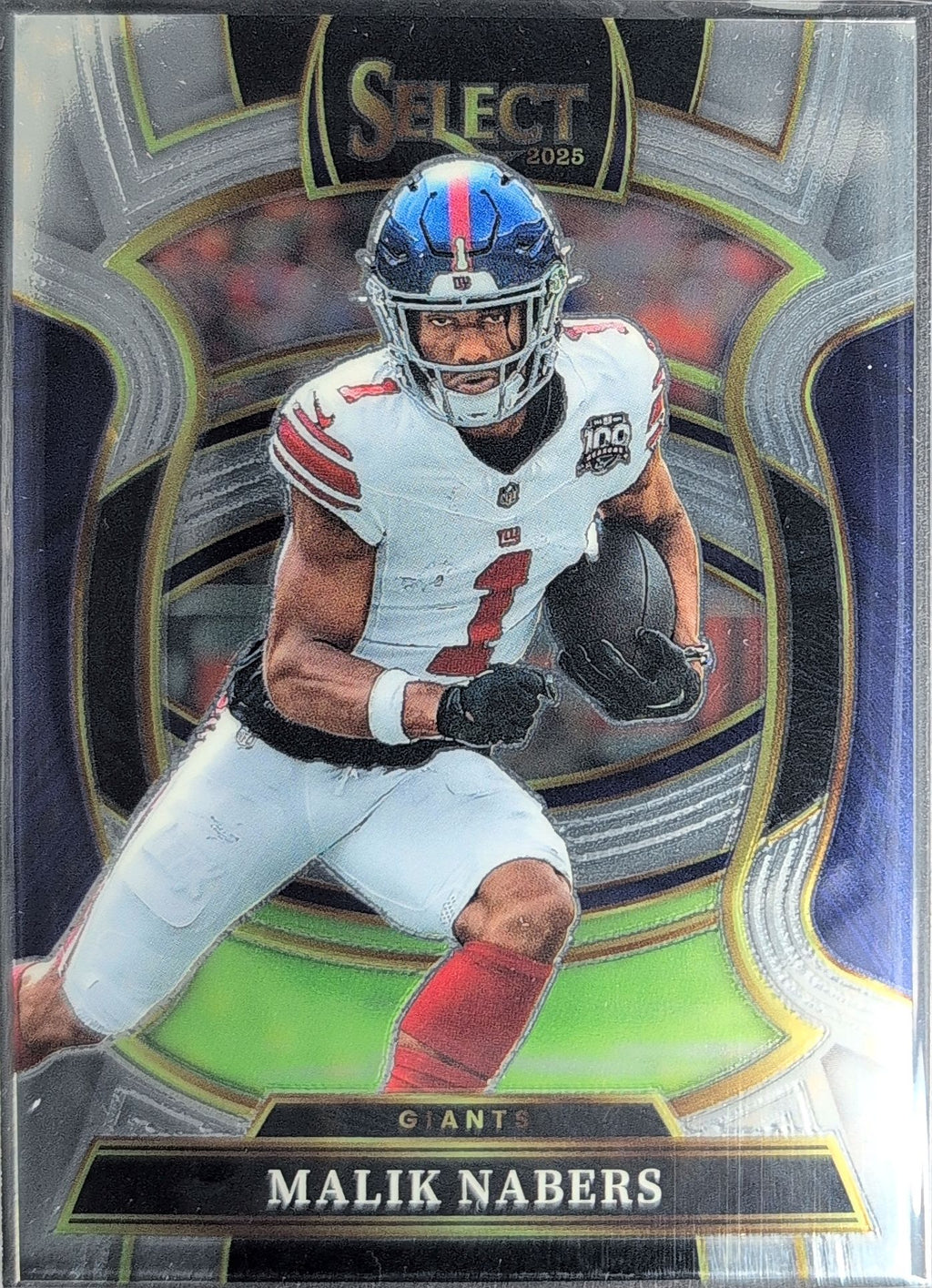 2025 Panini Select Malik Nabers #94 New York Giants front