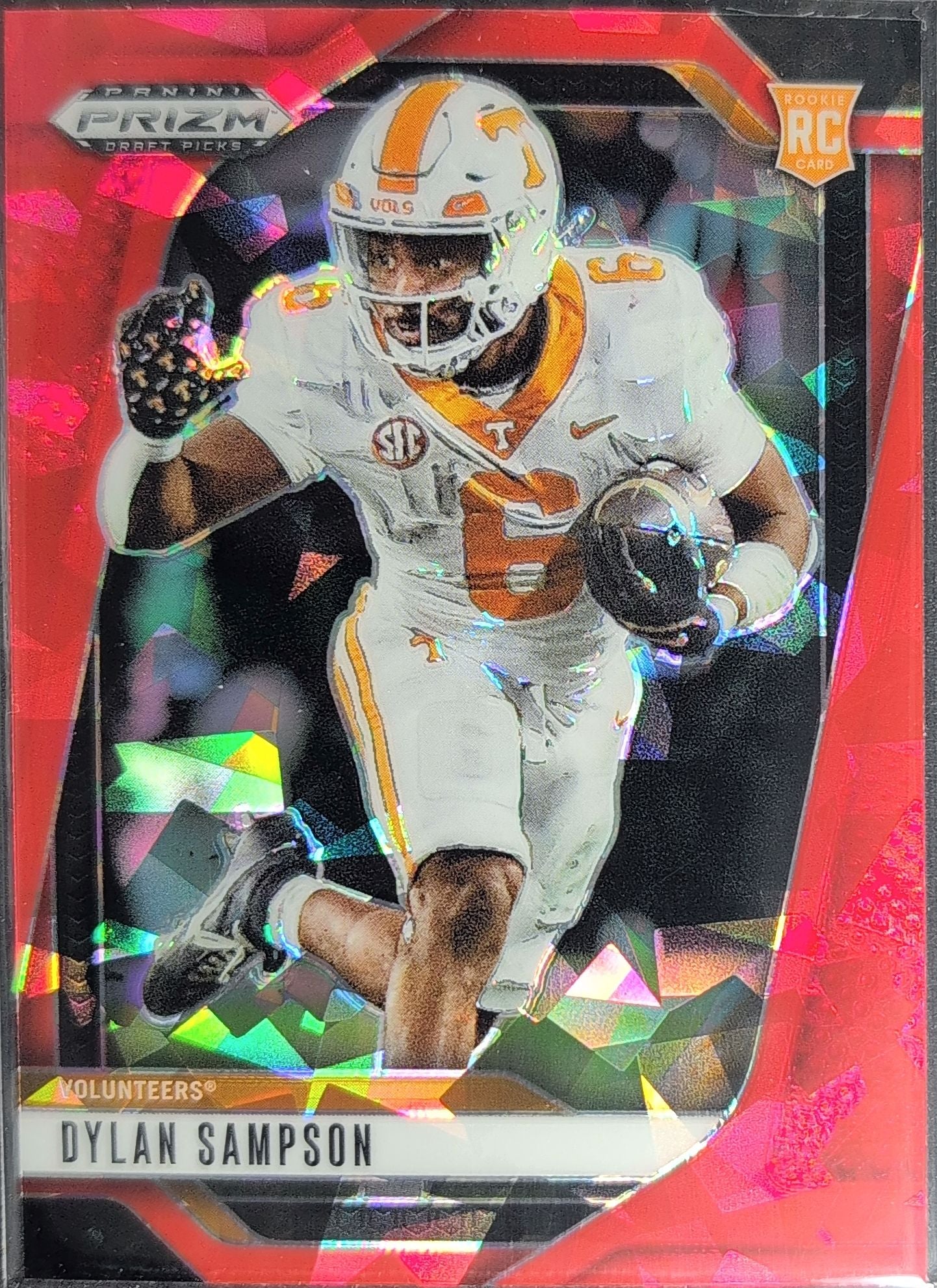 2025 Panini Prizm Draft Picks Dylan Sampson #122 Prizms Red Ice Tennessee Volunteers front