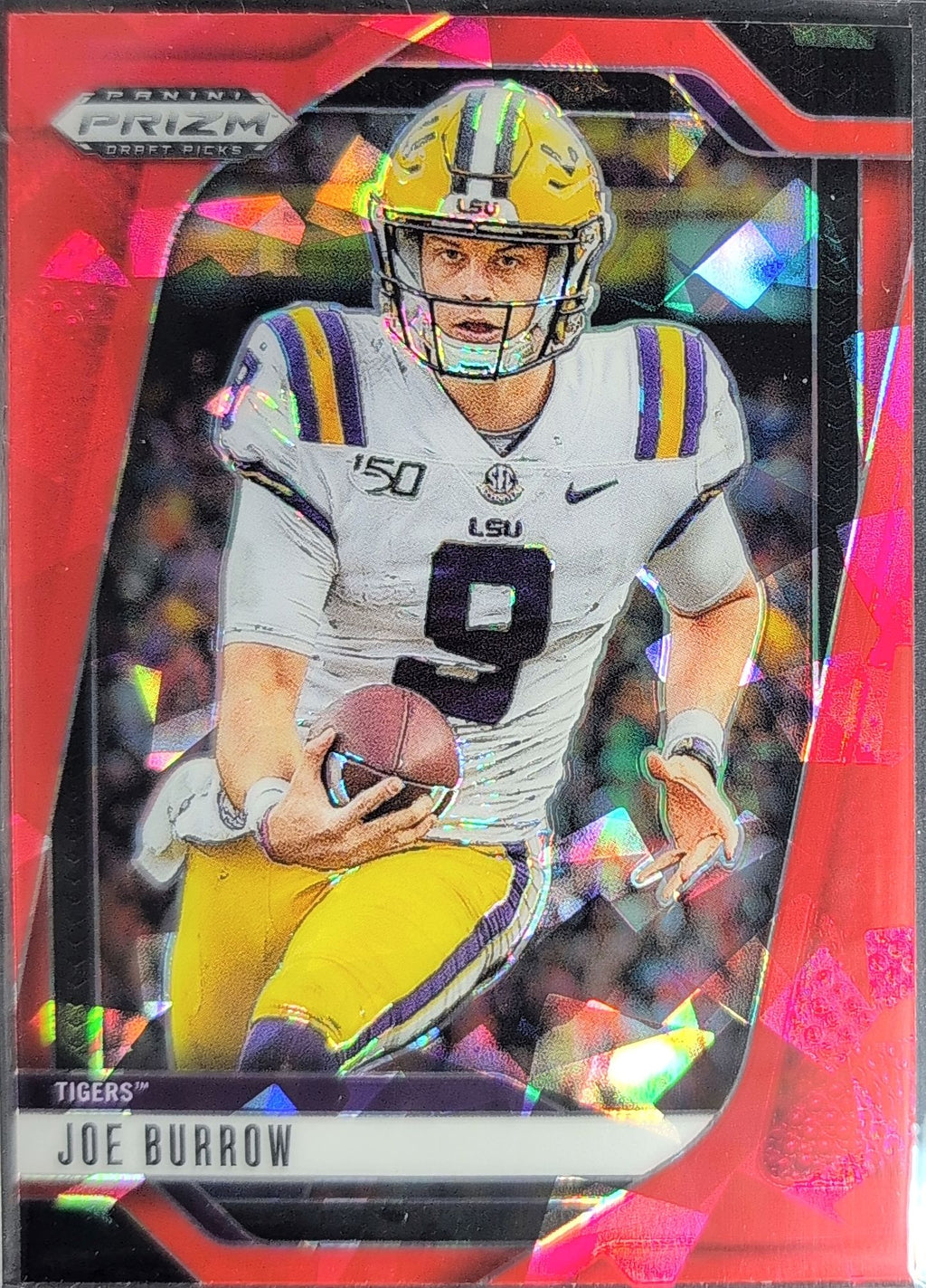 2025 Panini Prizm Draft Picks Joe Burrow #179 Prizms Red Ice LSU Tigers front