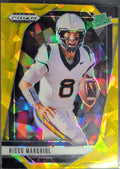 2025 Panini Prizm Draft Picks Nicco Marchiol #170 Prizms Gold Ice West Virginia Mountaineers front